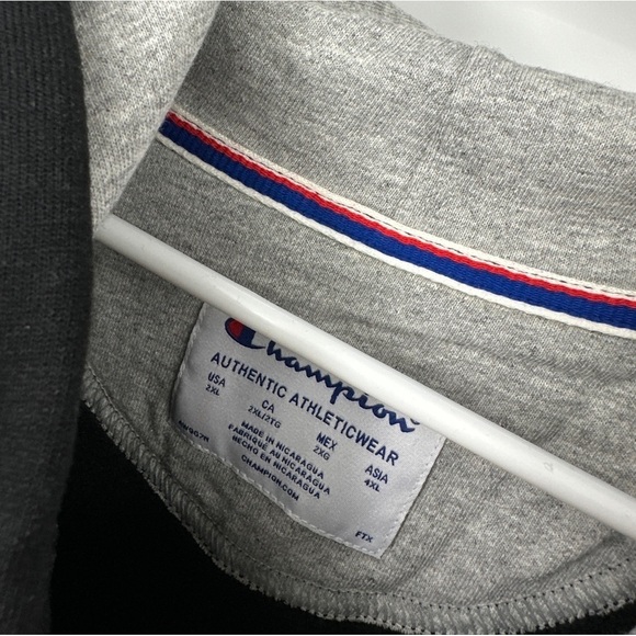 NWT Men’s Champion Powerblend Fleece Big C Sweatshirt Jacket Hoody Hoodie - Picture 4 of 5